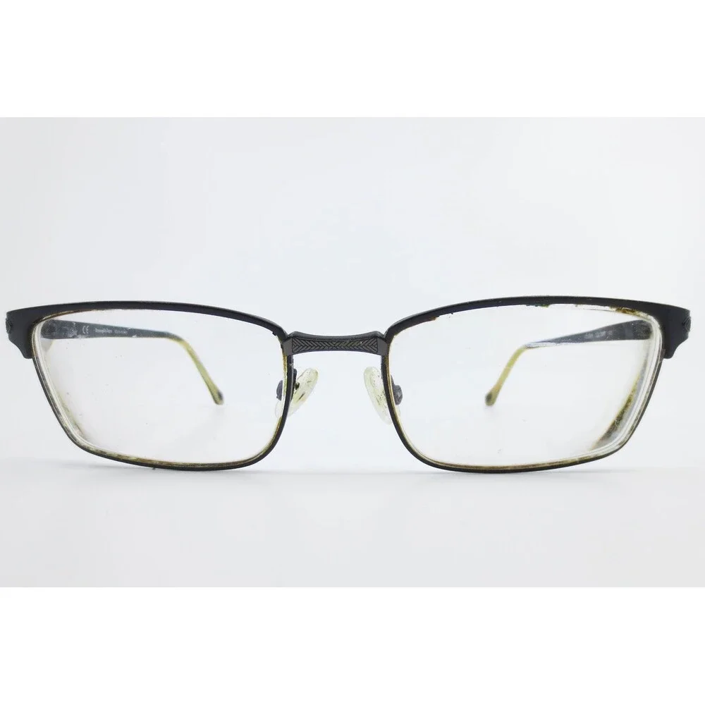 Ermenegildo Zegna VZ3366N 0599 Mens Eyeglass Frames Black Rectangular Italy